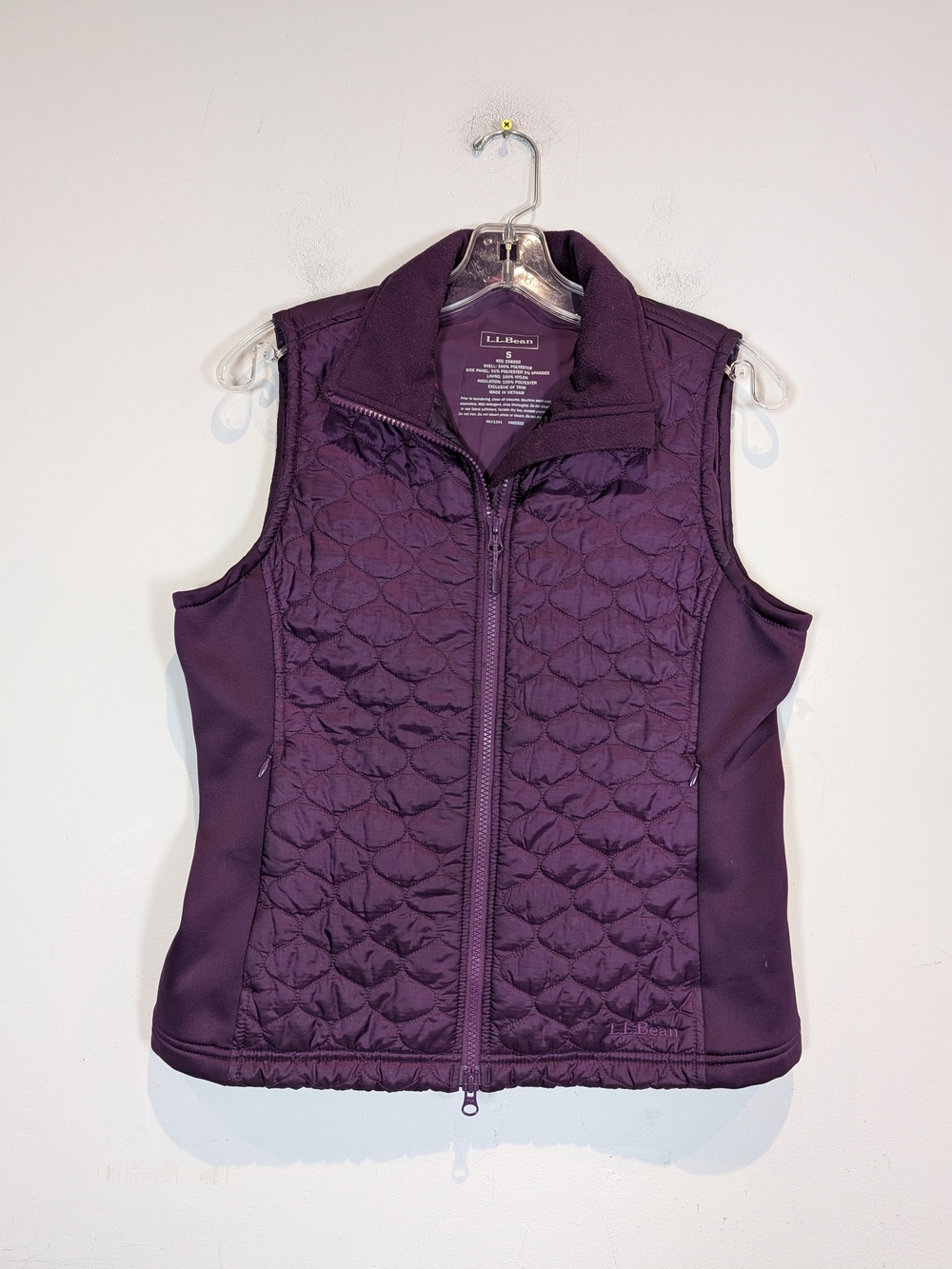 L.L. Bean Women's Quilted Insulated Vest - Deep Purple, Size S